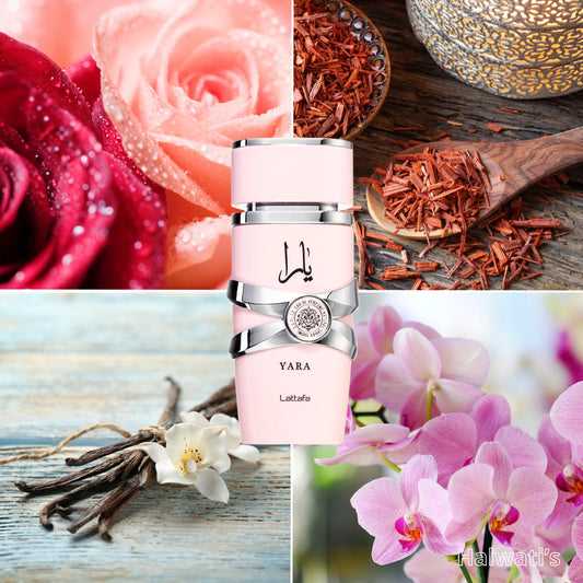 Yara Rose Lattafa - Eau de Parfum femme - Halwati's