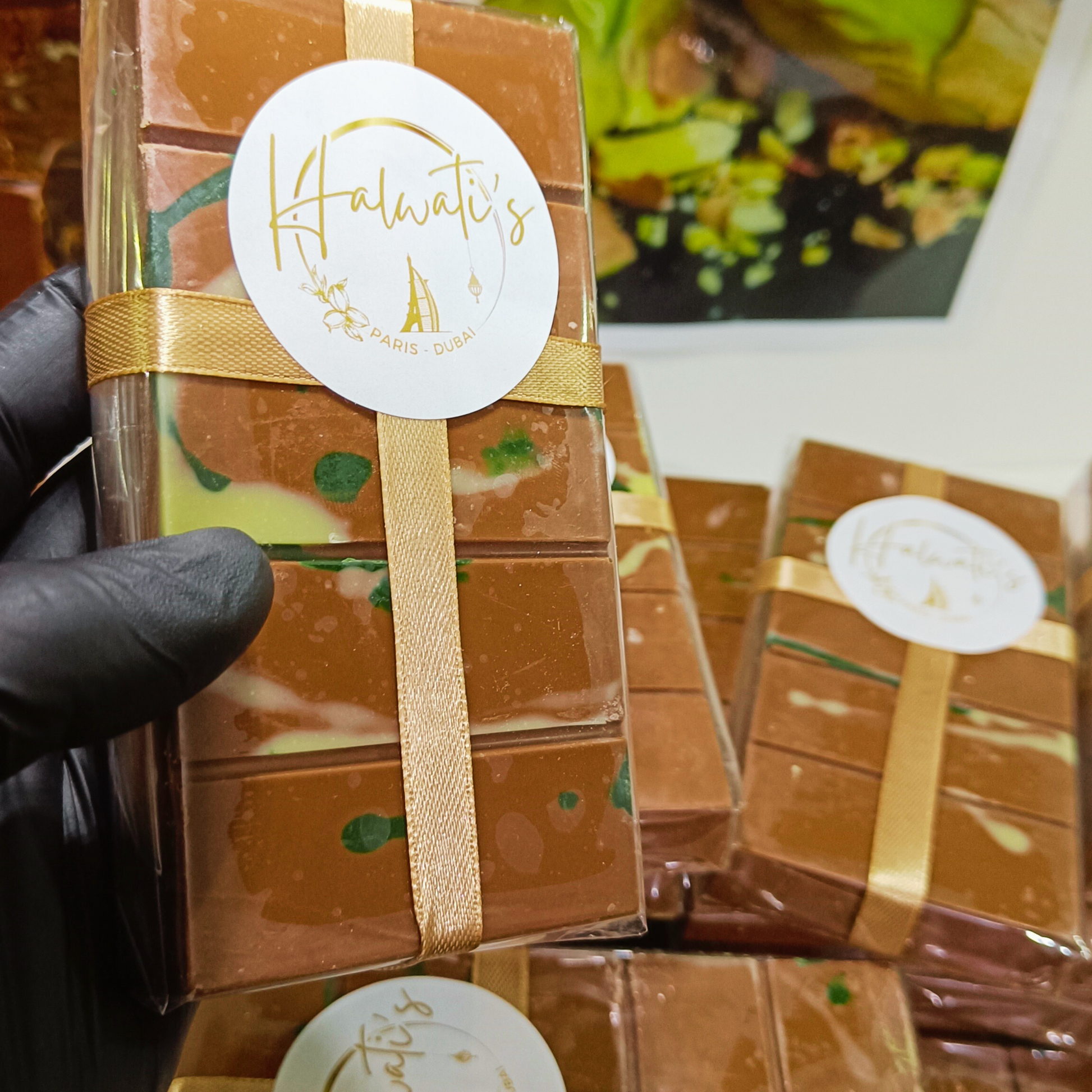 Tablette chocolat pistache dubai