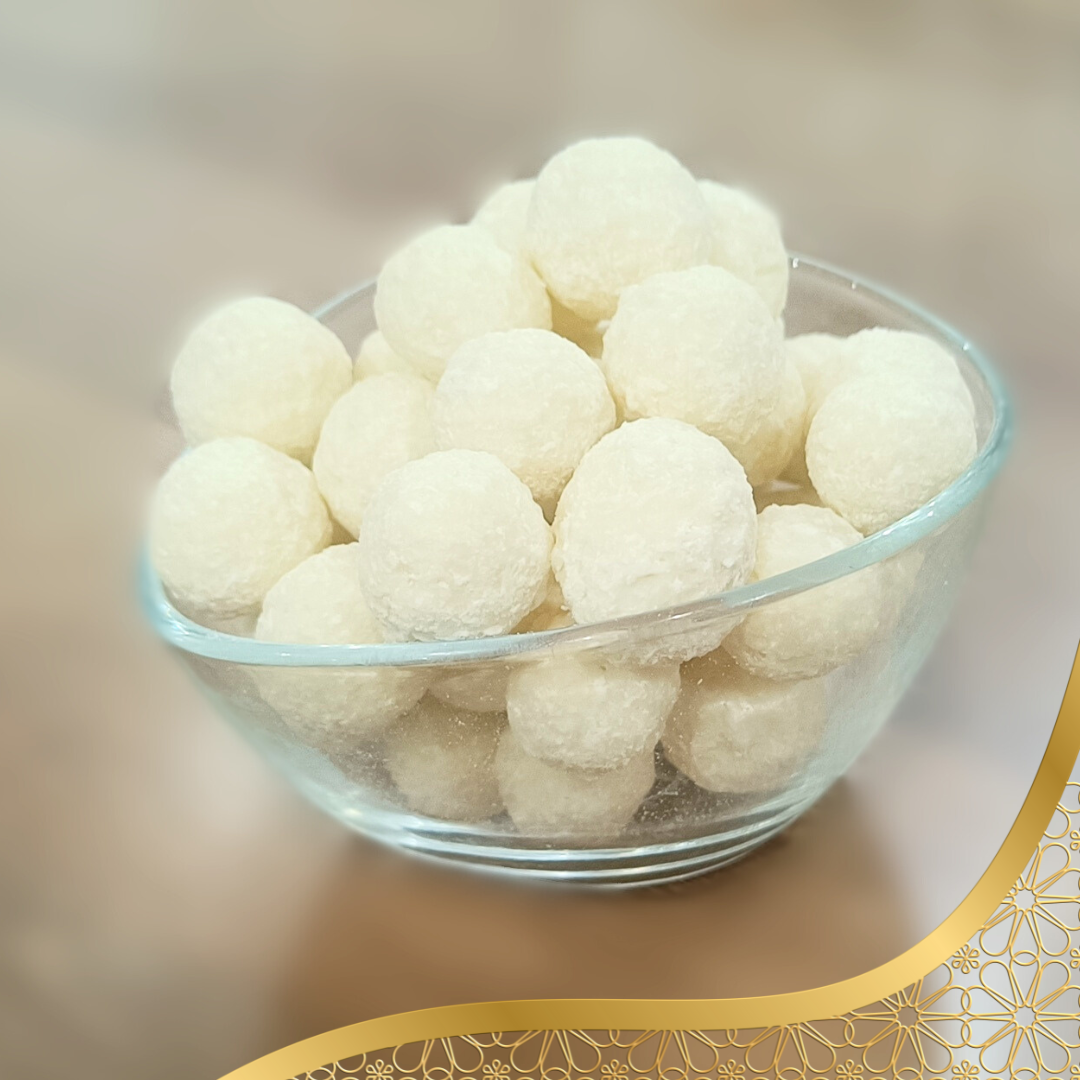 Noisettes enrobées chocolat blanc coco - Halwati's™