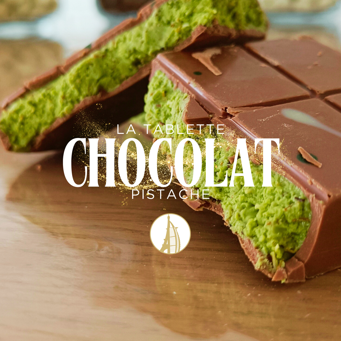 Tablette chocolat pistache dubai