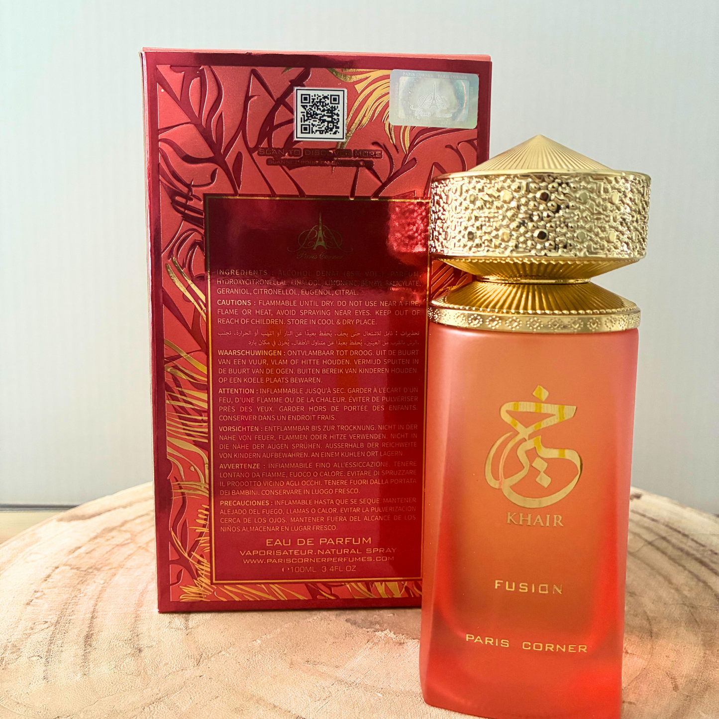 Khair Fusion Paris Corner - 100ml Eau de Parfum unisexe