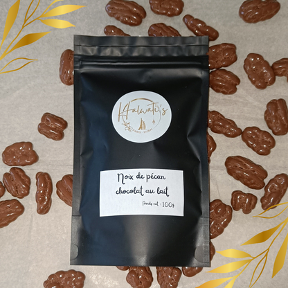 Noix de pécan enrobées de chocolat au lait - Halwati's™